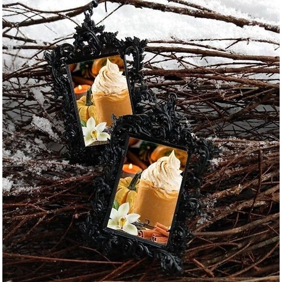 Pumpkin Spice Earrings Fall Vibes w/ Side of Darkness Coffee Latte in Crispy Oct - Picture 1 of 1